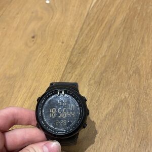 Black Digital Sports Watch